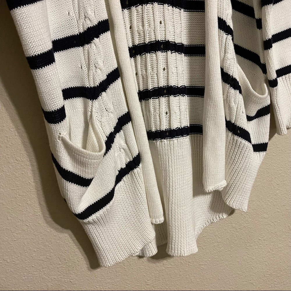 MILL‎ & ROW STRIPE KNIT Long CARDIGAN - Picture 4 of 9